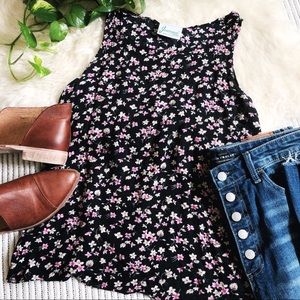Vintage Floral Rayon Tank